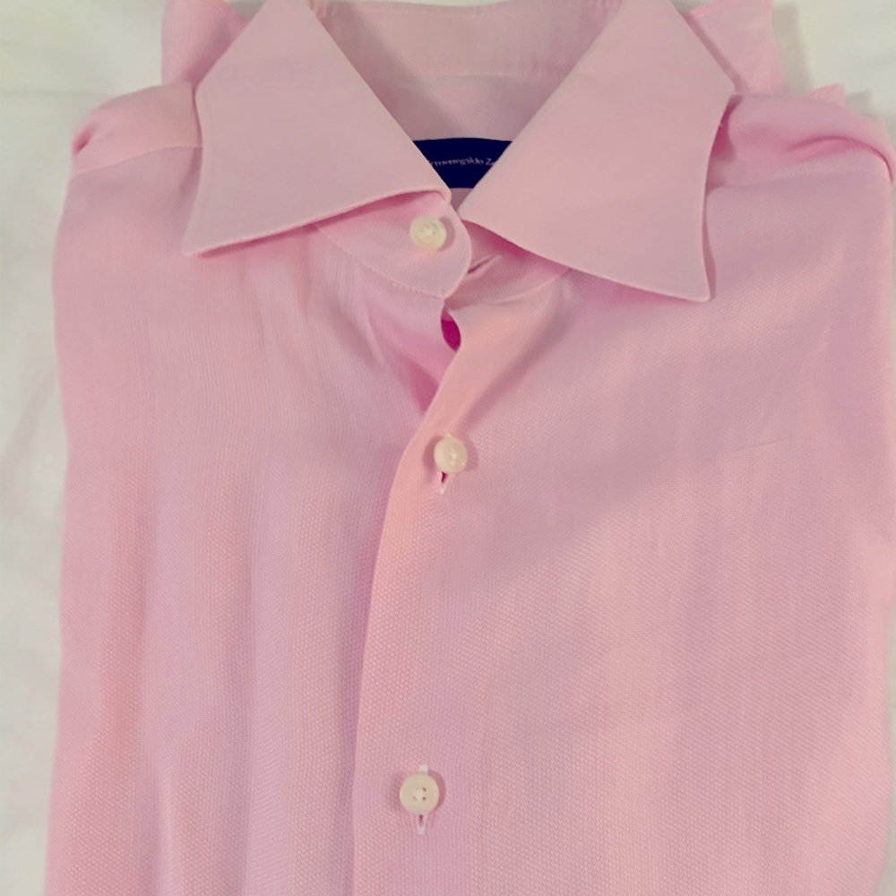 Ermenegildo Zegna Light Pink Trofeo Dress Shirt